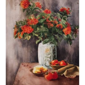 Tranh màu nước nghệ thuật "Thu"