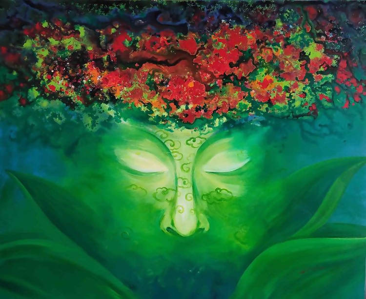 Tranh trừu tượng "Trí tuệ"