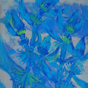 Tranh sơn dầu "Hoa chuối rừng 1"