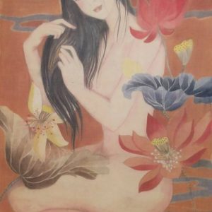 Tranh chân dung lụa "Dịu êm"