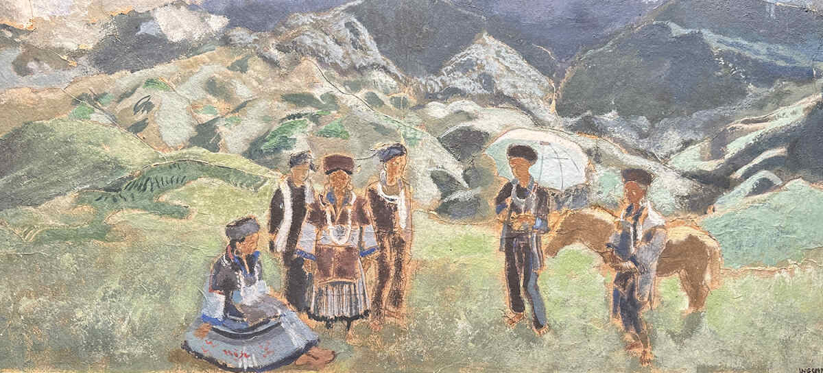 Tranh phong cảnh Sapa qua nét vẽ của Joseph Inguimbery