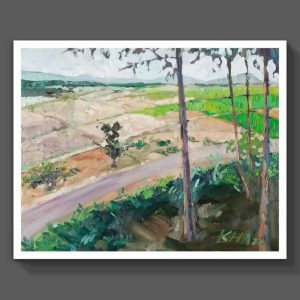 Tranh vẽ cao nguyên "Cư Kuin 2"