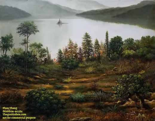 Tranh phong cảnh "Một sớm bình yên"