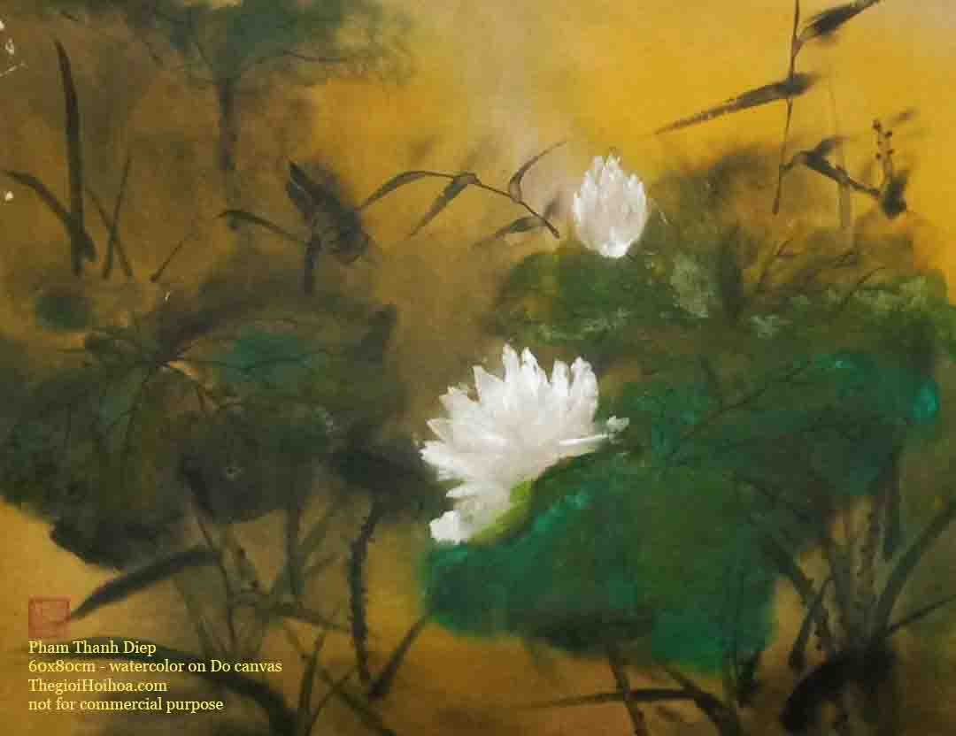 tranh dân gian Bạch liên, Phạm Thanh Điệp, Thế giới Hội họa