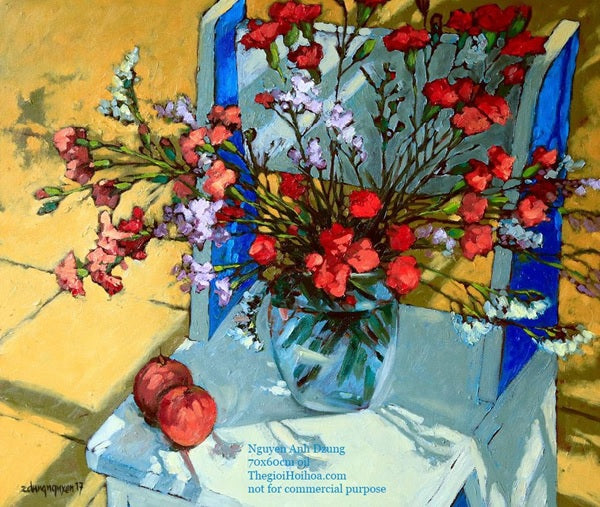 Tranh tĩnh vật của họa sĩ Nguyễn Anh Dũng