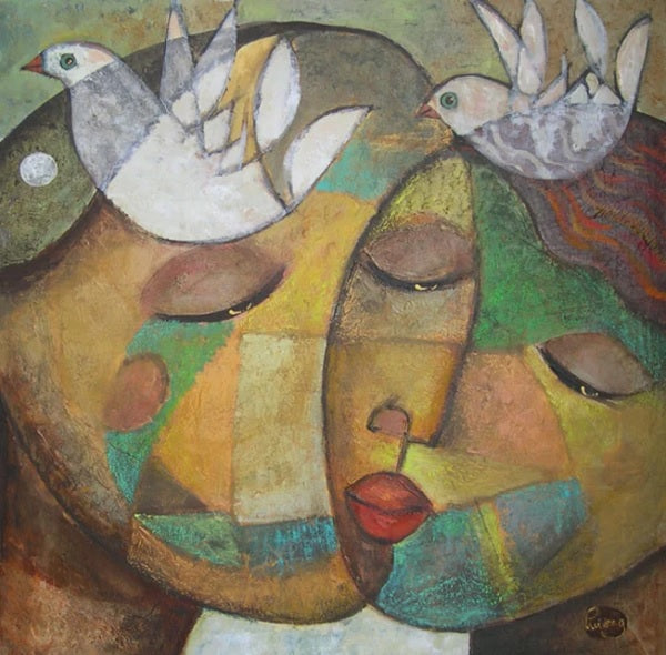 Tranh “Hình vuông hòa bình 8” 