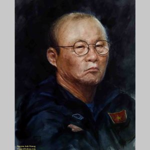 Tranh chân dung HLV Park Hang Seo