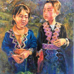 Tranh chân dung màu kích thước 42x59cm (A2)