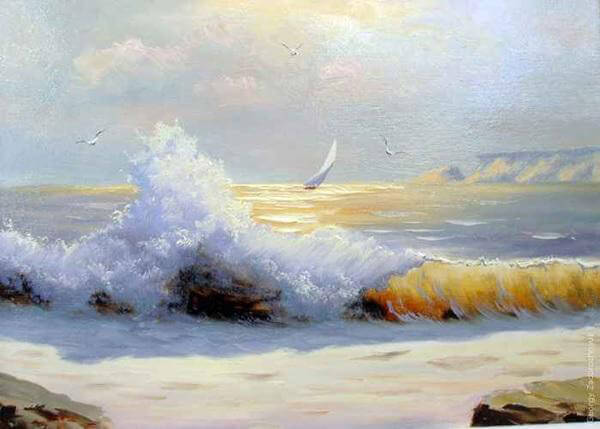 Tranh phong cảnh bãi biển