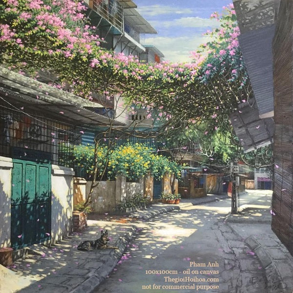 Bức tranh “Mùa hoa” của họa sĩ Phạm Ánh