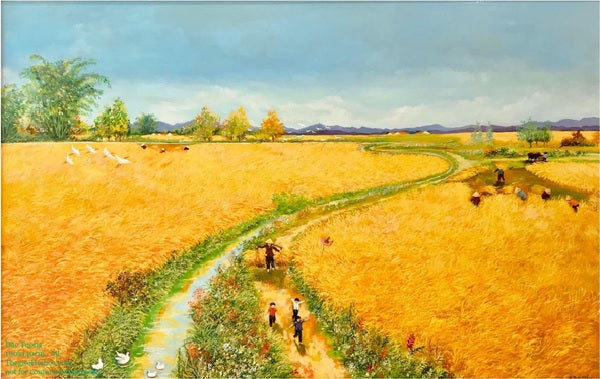 Tranh vùng quê - “Ký ức tuổi thơ” của họa sĩ Đắc Tưởng