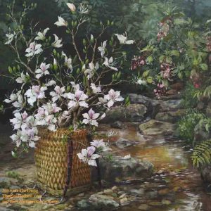 Gùi hoa bên suối