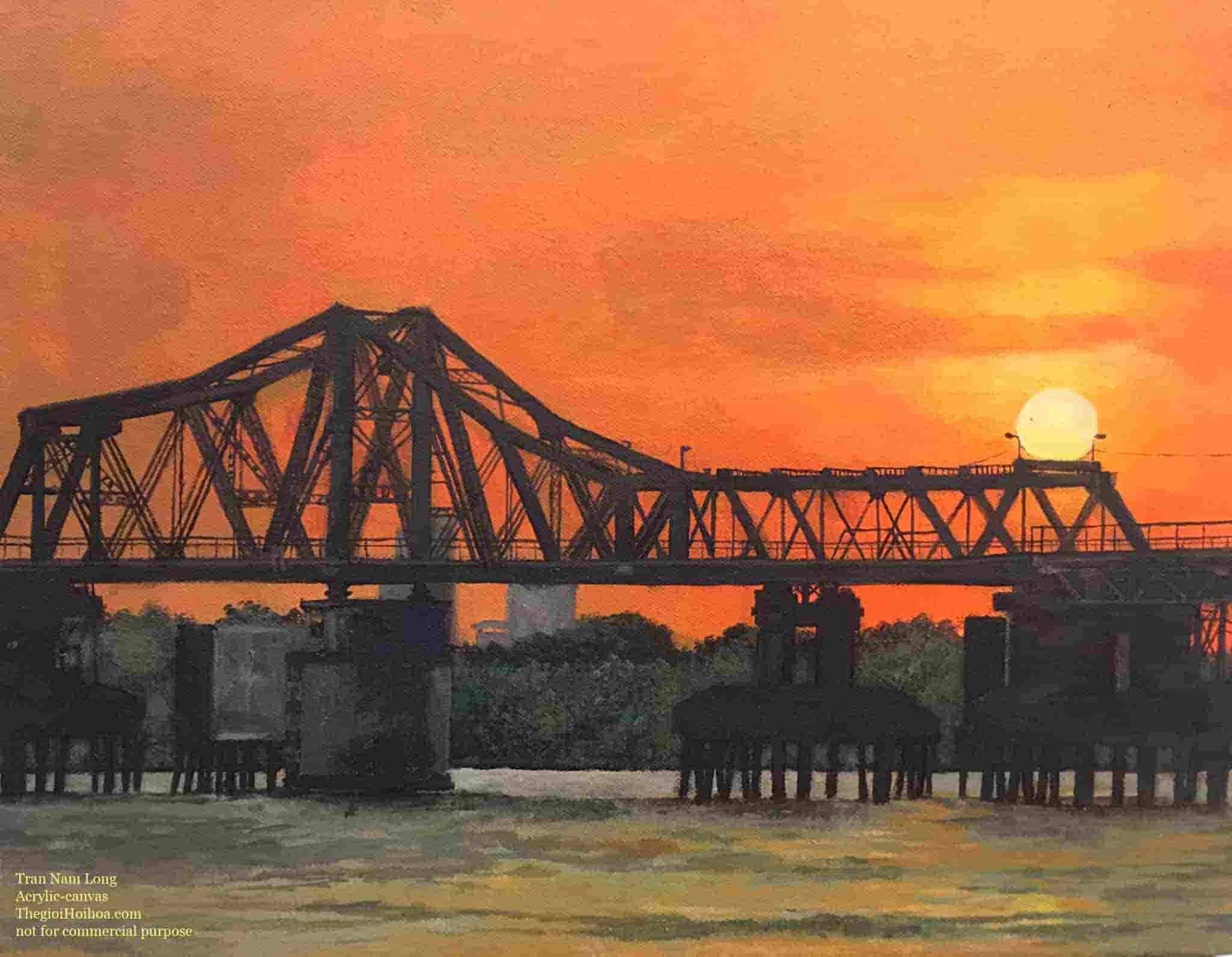 Họa sĩ Trần Nam Long cho thấy sự tiến bộ hàng ngày trong các chủ đề yêu thích của em: tranh phố và tranh tĩnh vật hoa