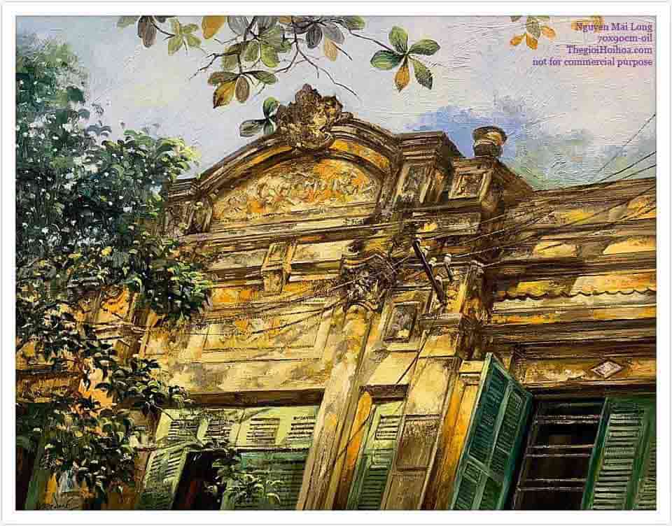 Tranh sơn dầu "Ngày nắng 11" của họa sĩ Nguyễn Mai Long