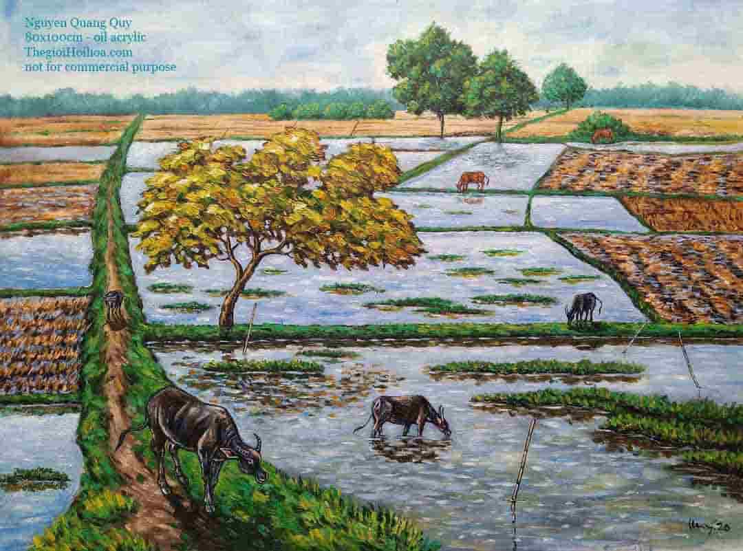 Bộ sưu tập tranh gốc chủ đề quê hương