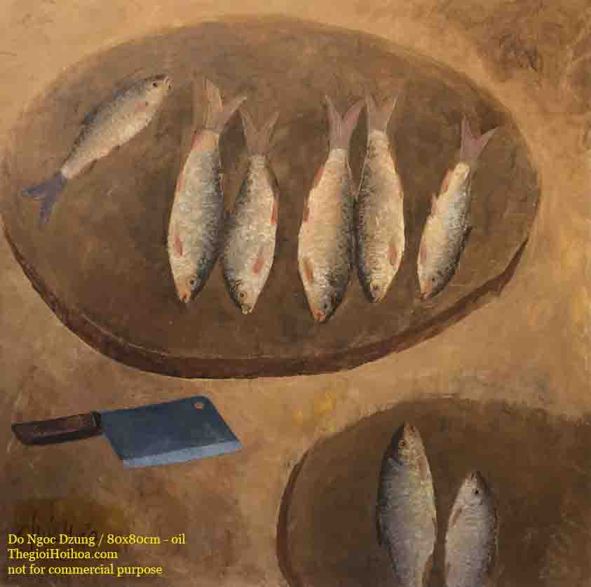 Tranh sơn dầu Quy luật nghiệt ngã, Đỗ Ngọc Dũng, Thế giới Hội họa