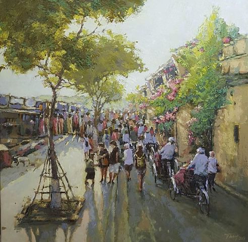 Tác phẩm của họa sĩ Chu Đức Thắng tham gia phiên đấu giá