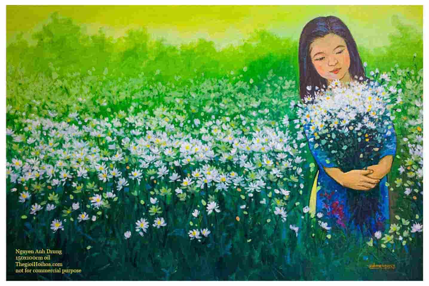 tranh sơn dầu Tuổi xanh, Nguyễn Anh Dũng