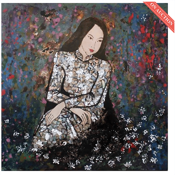 Tranh “Vườn xuân” của họa sĩ Vũ Đình Lương