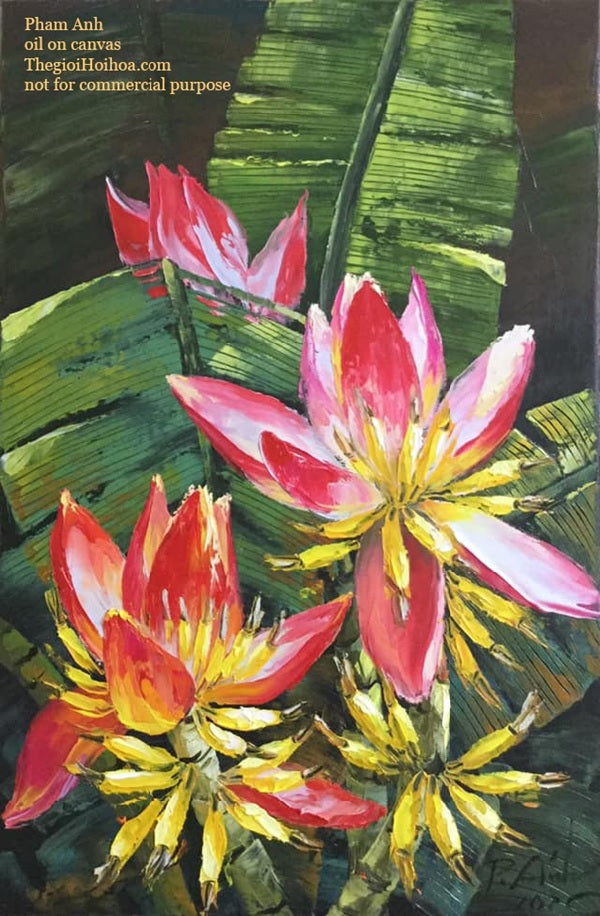 Bức tranh “Màu sắc quê hương” của họa sĩ Phạm Ánh