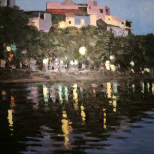 Chiều trên hồ Trúc Bạch