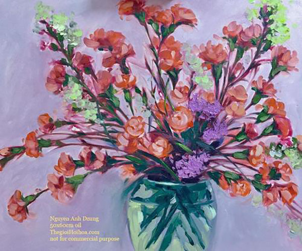 Bức tranh “Tĩnh vật” của họa sĩ Nguyễn Anh Dũng