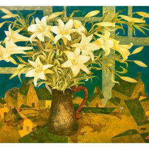 Tranh sơn mài nghệ thuật "Phố đêm"