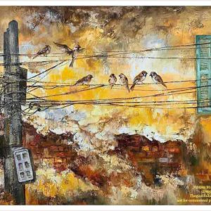 Tranh phong cảnh Hà Nội "Màu thời gian"