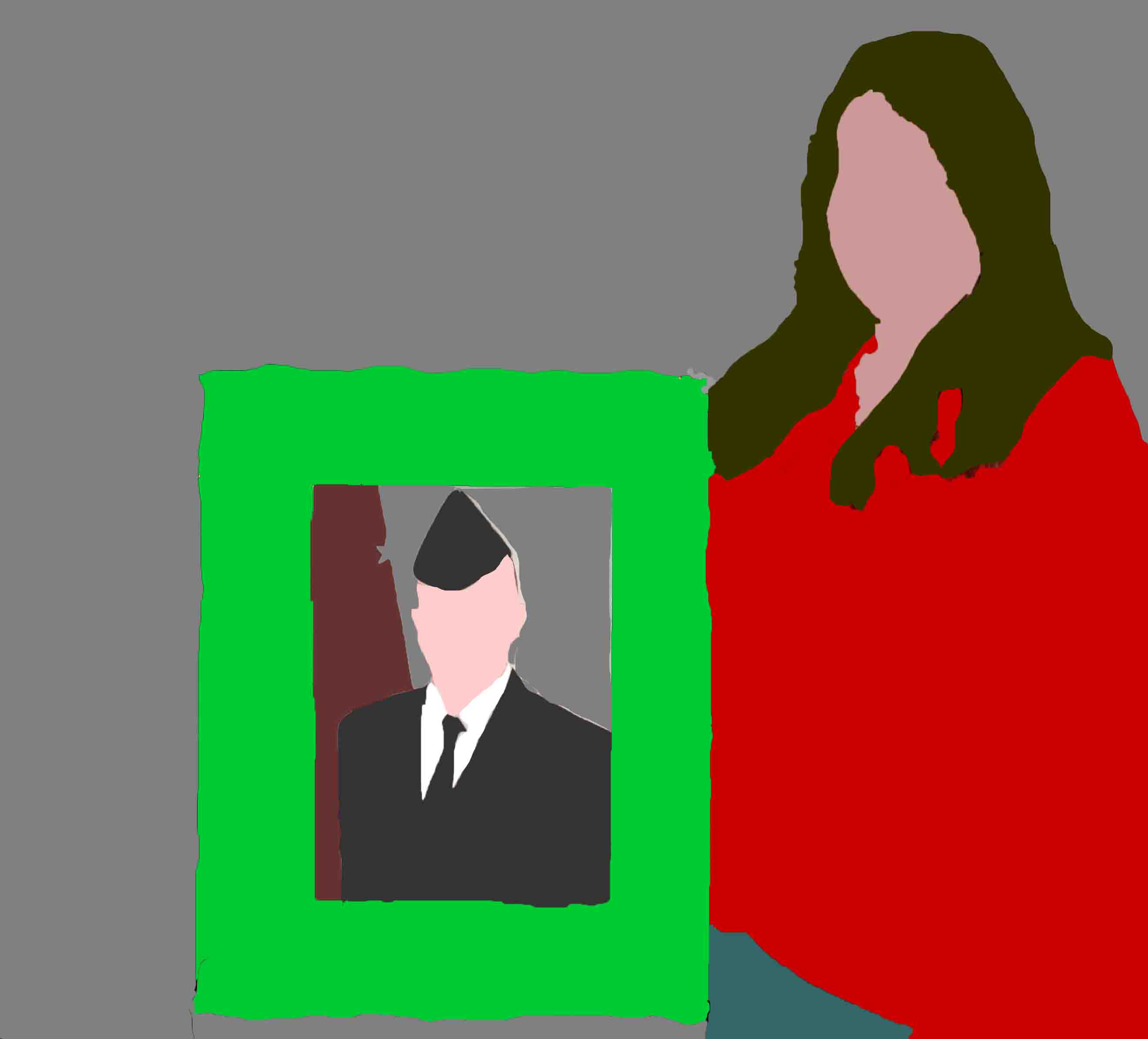 kích thước tranh chân dung 12"x16" hay 30cmx41cm cho 1 đến 2 người, thế giới hội họa